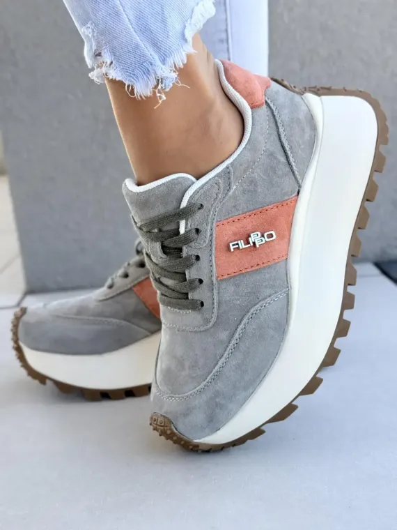 Sneakersy damskie ze skóry naturalnej