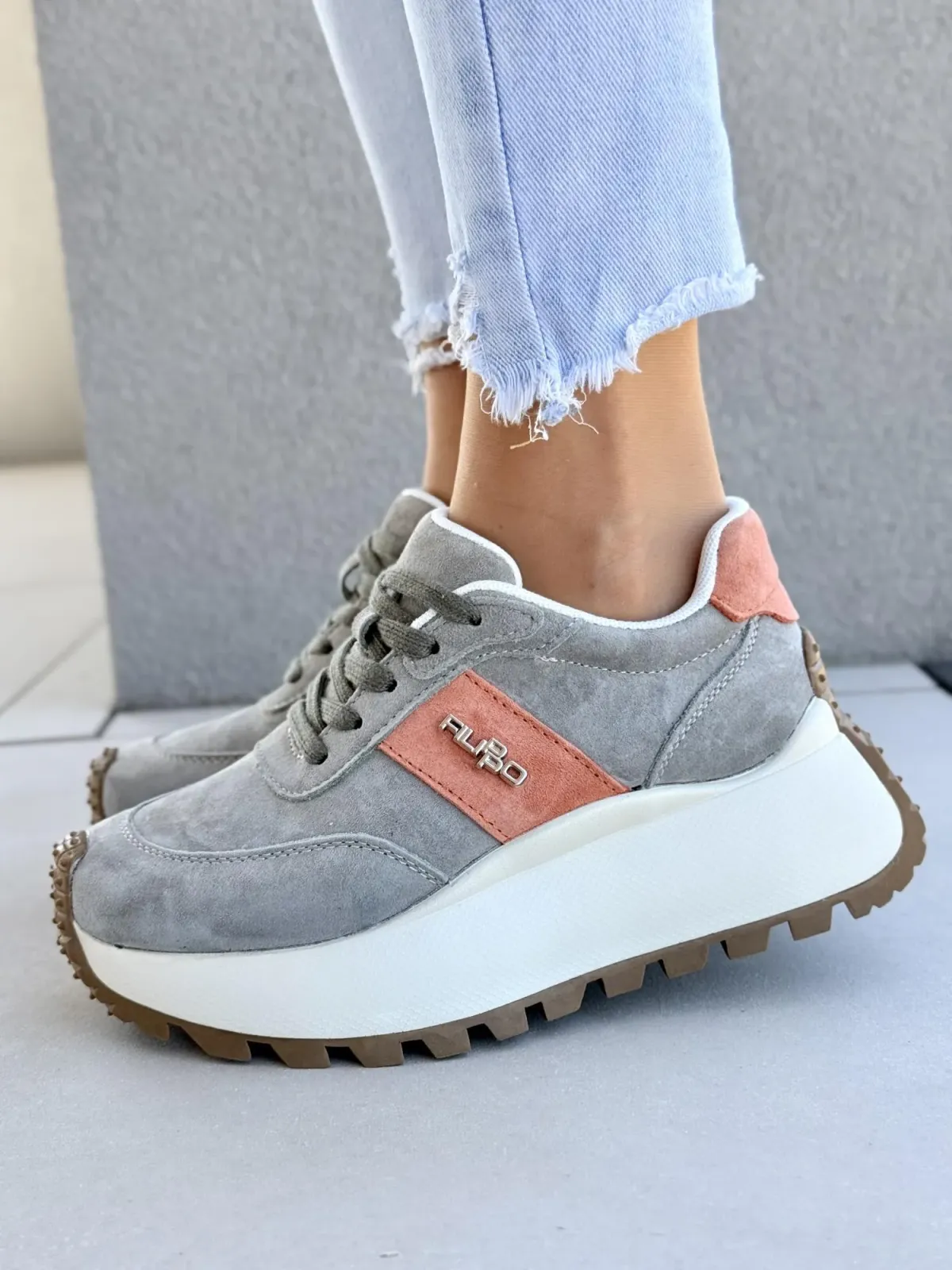 Sneakersy damskie ze skóry naturalnej