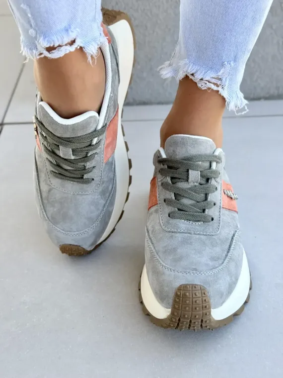 Sneakersy damskie ze skóry naturalnej