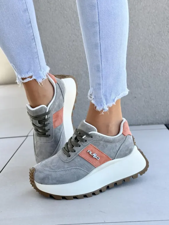 Sneakersy damskie ze skóry naturalnej