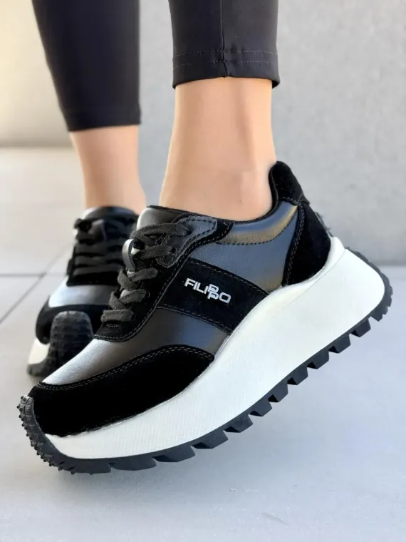 Sneakersy damskie ze skóry naturalnej