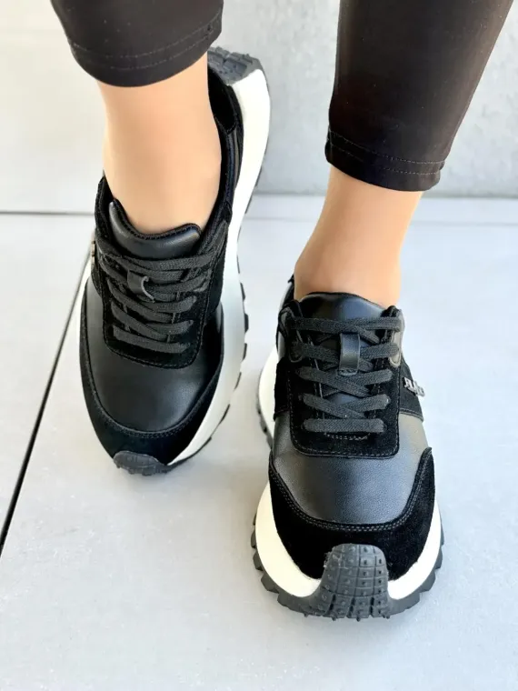 Sneakersy damskie ze skóry naturalnej