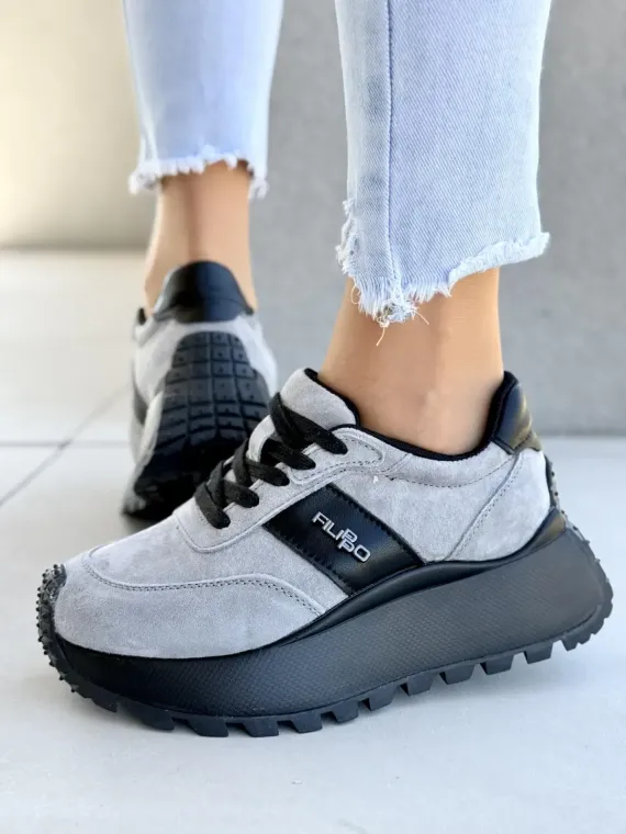 Sneakersy damskie ze skóry naturalnej