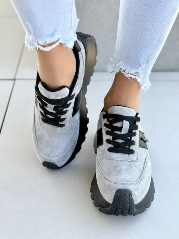 Sneakersy damskie ze skóry naturalnej