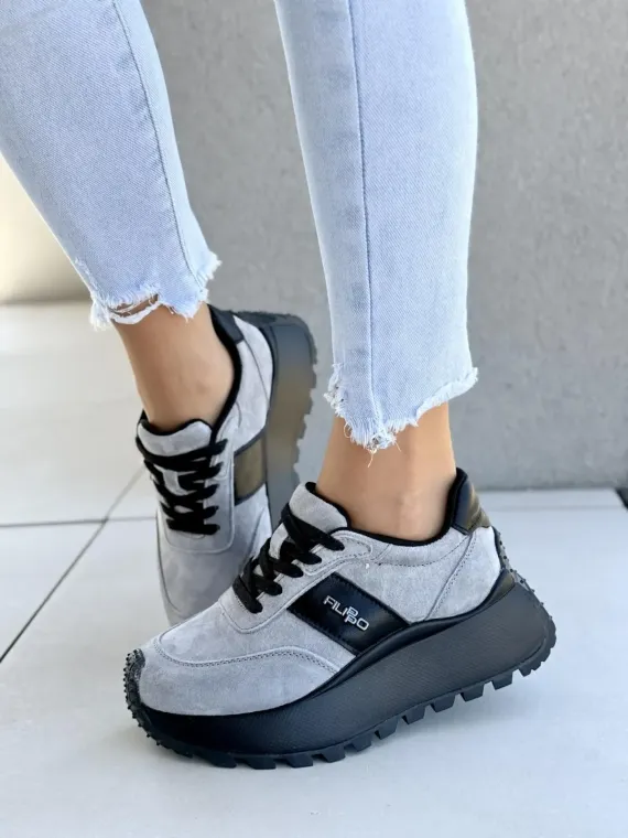 Sneakersy damskie ze skóry naturalnej