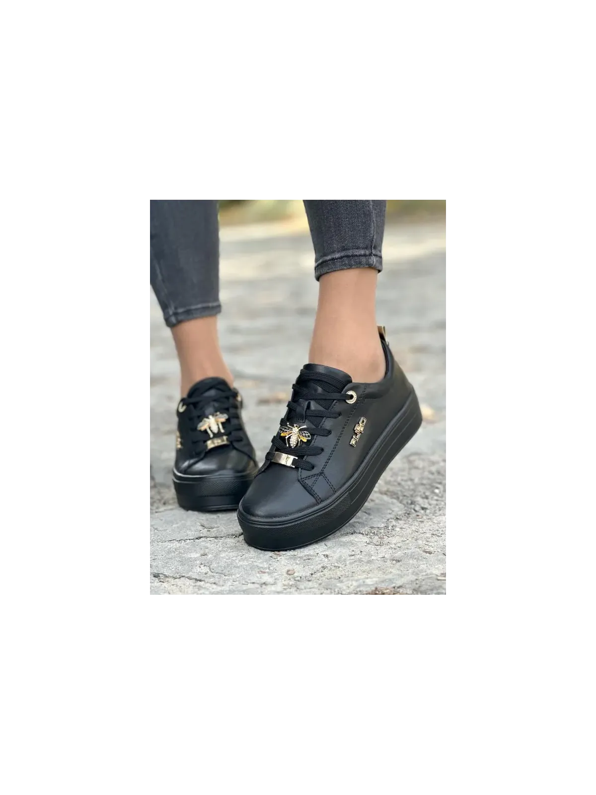 Sneakersy damskie ze skóry naturalnej