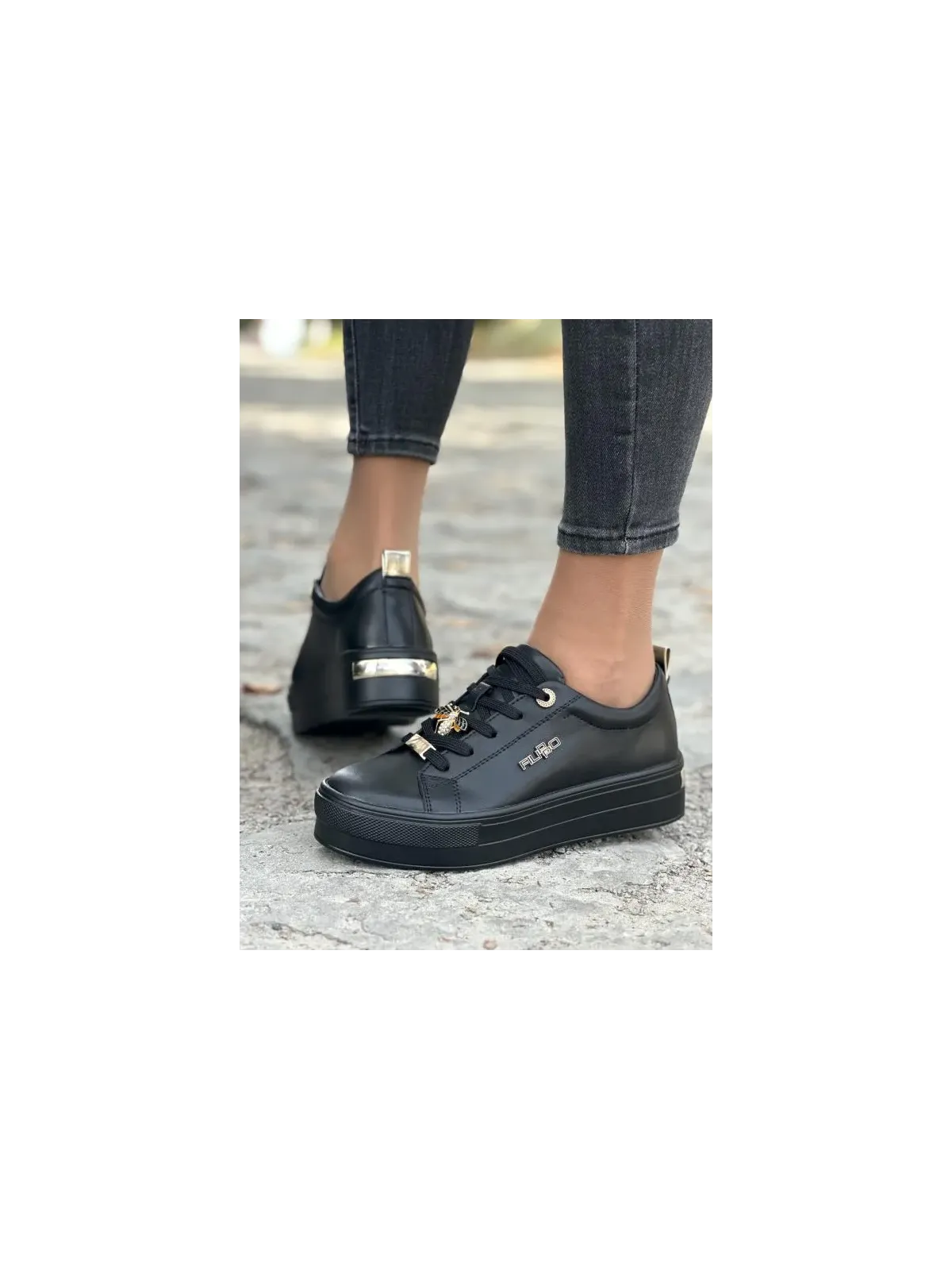 Sneakersy damskie ze skóry naturalnej