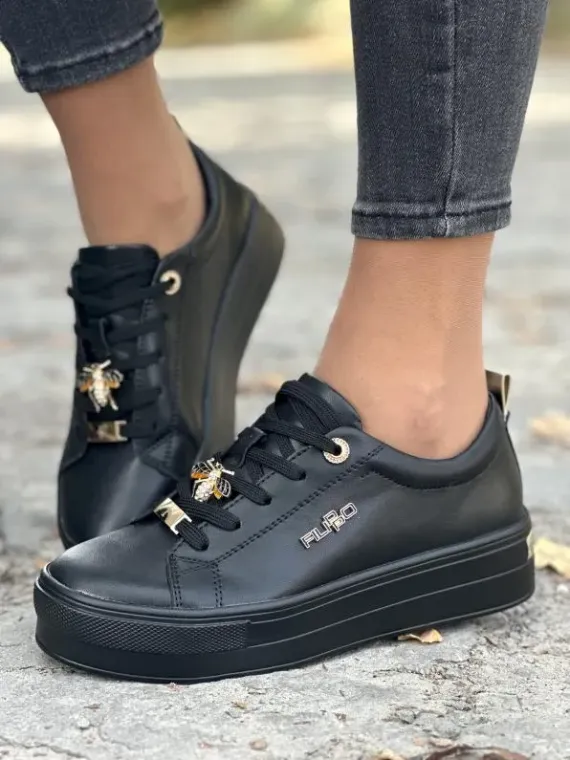 Sneakersy damskie ze skóry naturalnej