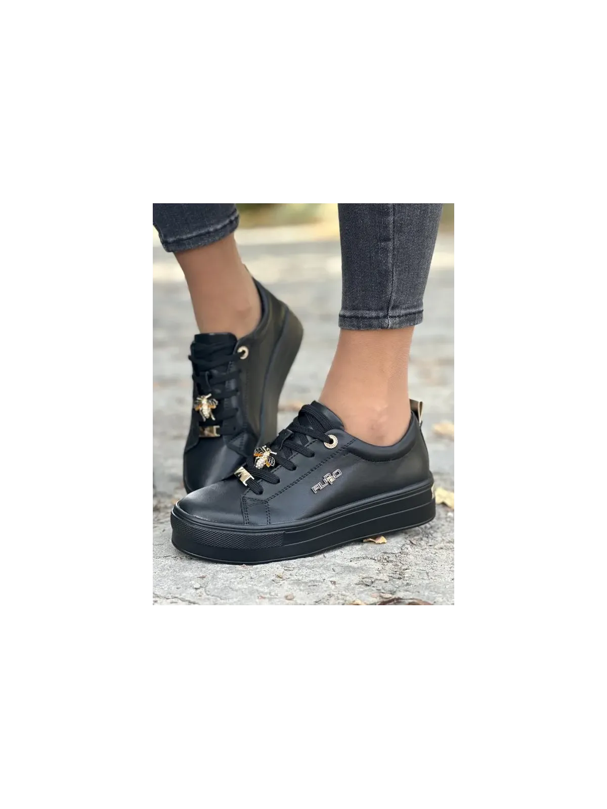 Sneakersy damskie ze skóry naturalnej