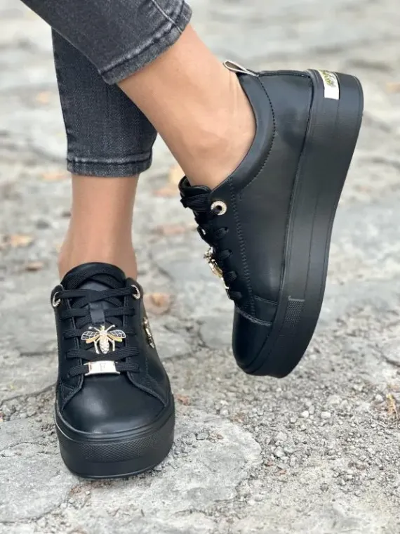 Sneakersy damskie ze skóry naturalnej