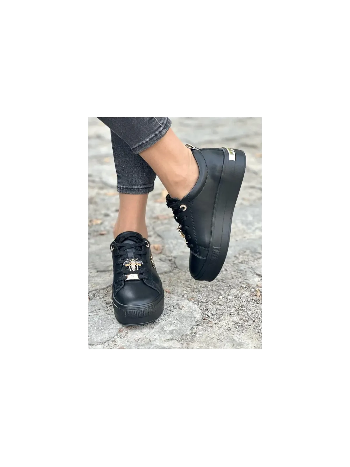 Sneakersy damskie ze skóry naturalnej