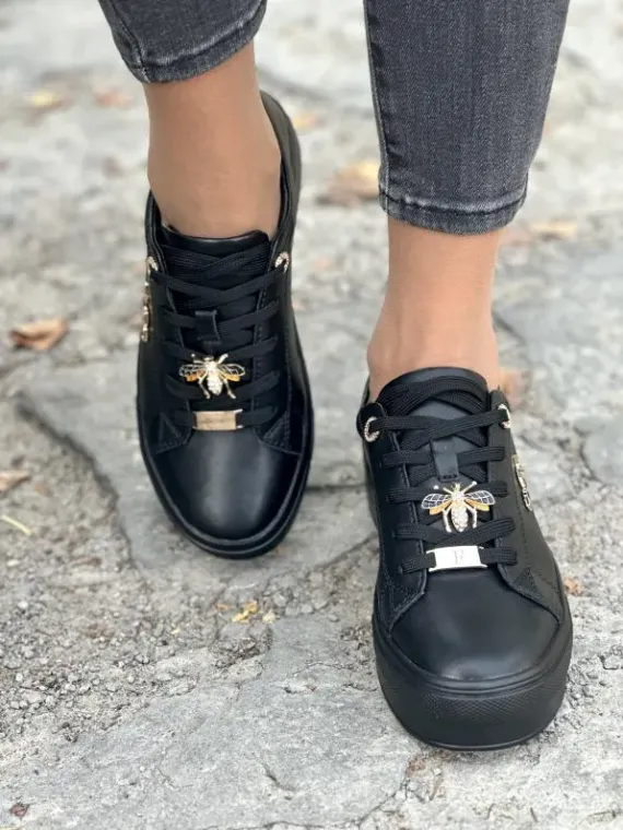 Sneakersy damskie ze skóry naturalnej