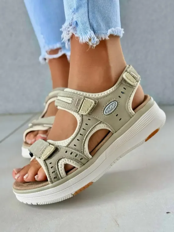 Sandały damskie ze skóry naturalnej