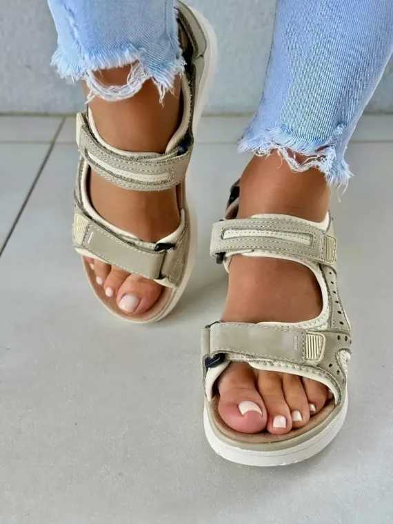 Sandały damskie ze skóry naturalnej