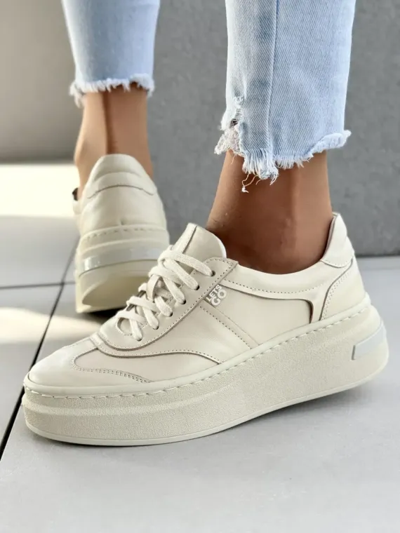 Sneakersy damskie OLEKSY ze skóry naturalnej Polskiej produkcji