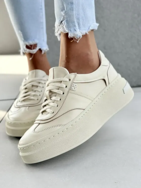 Sneakersy damskie OLEKSY ze skóry naturalnej Polskiej produkcji