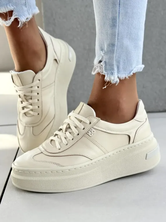 Sneakersy damskie OLEKSY ze skóry naturalnej Polskiej produkcji