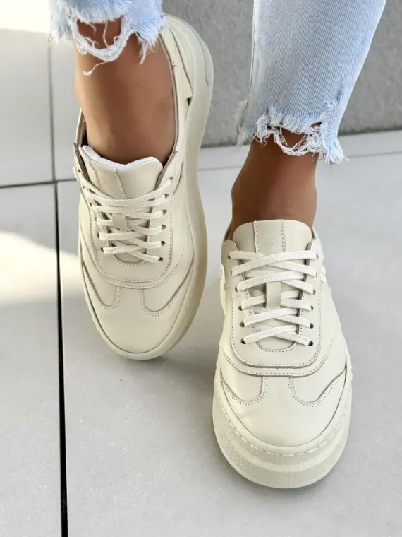 Sneakersy damskie OLEKSY ze skóry naturalnej Polskiej produkcji