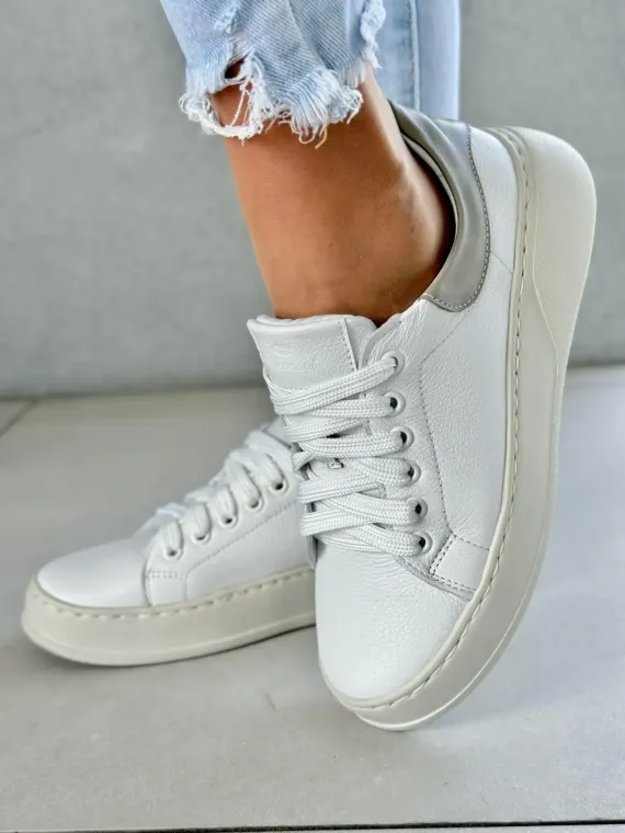 Snickersy OLEKSY ze skóry naturalnej Polskiej produkcji