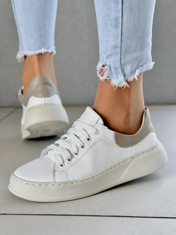 Snickersy OLEKSY ze skóry naturalnej Polskiej produkcji