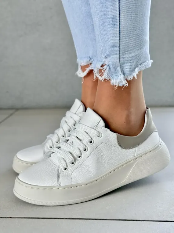 Snickersy OLEKSY ze skóry naturalnej Polskiej produkcji