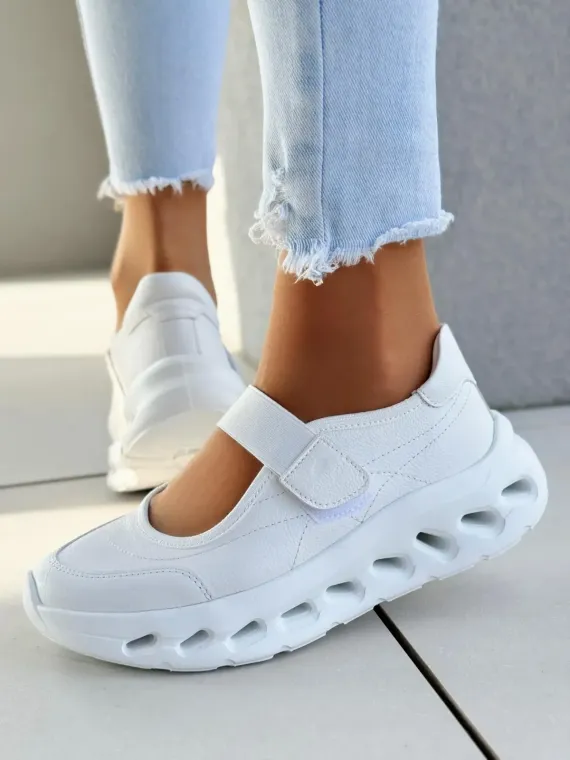 Sneakersy damskie OLEKSY ze skóry naturalnej Polskiej produkcji