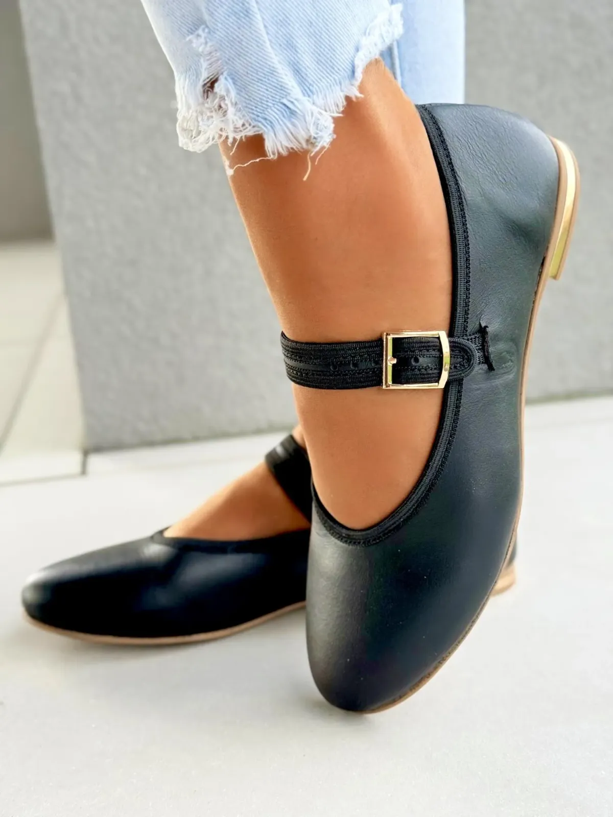 Balerinki ze skóry naturalnej OLEKSY Polskiej produkcji