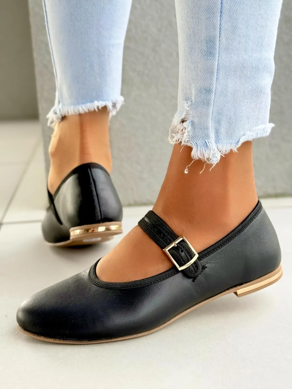 Balerinki ze skóry naturalnej OLEKSY Polskiej produkcji