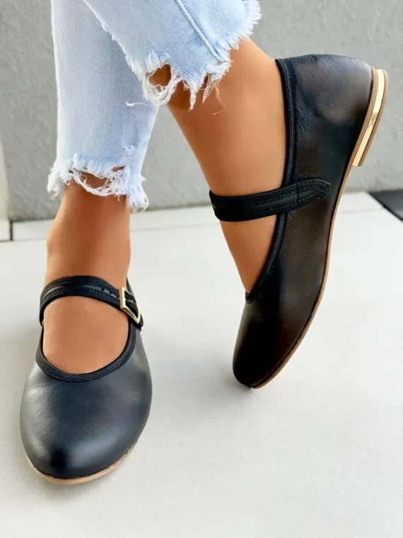 Balerinki ze skóry naturalnej OLEKSY Polskiej produkcji