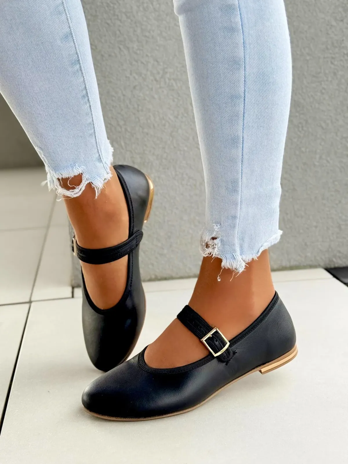 Balerinki ze skóry naturalnej OLEKSY Polskiej produkcji