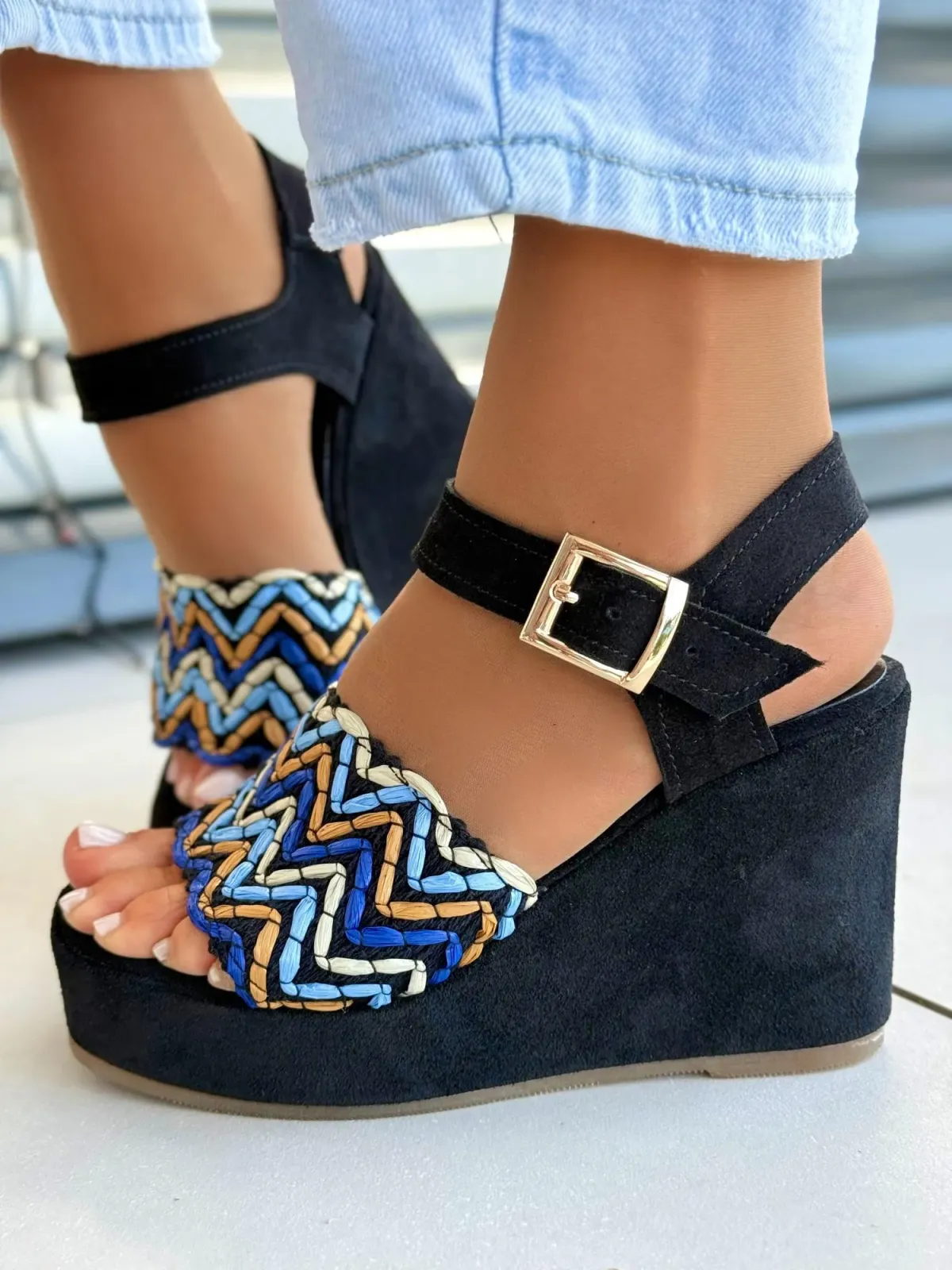 Sandałki damskie OLEKSY ze skóry naturalnej Polskiej produkcji