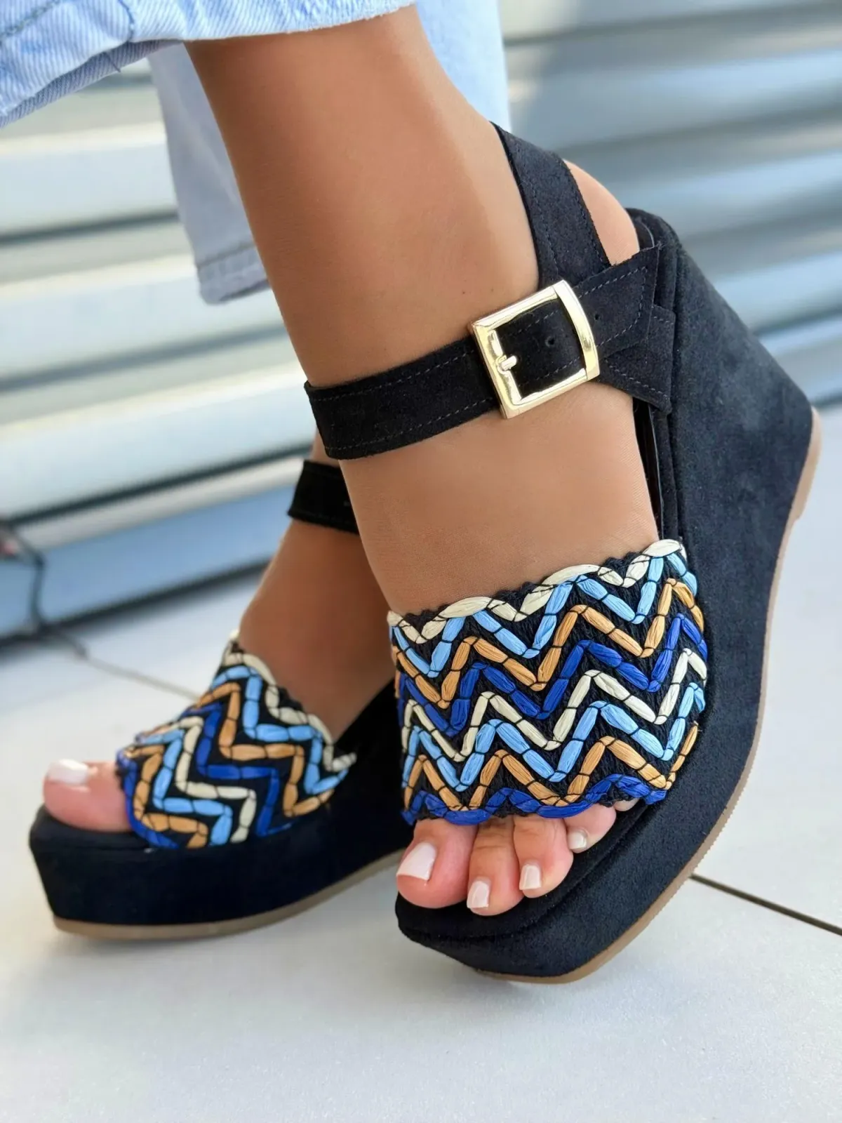 Sandałki damskie OLEKSY ze skóry naturalnej Polskiej produkcji