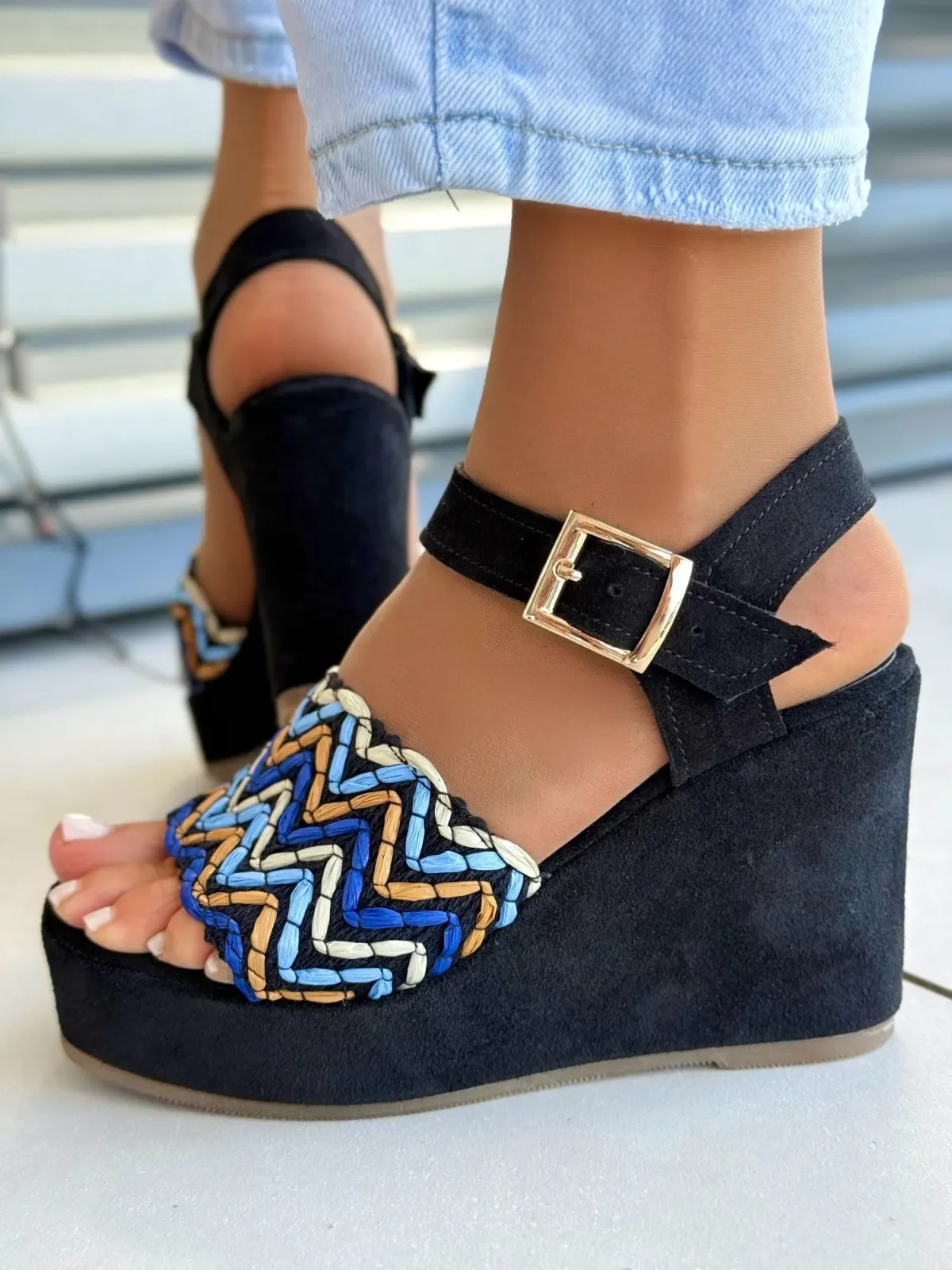 Sandałki damskie OLEKSY ze skóry naturalnej Polskiej produkcji