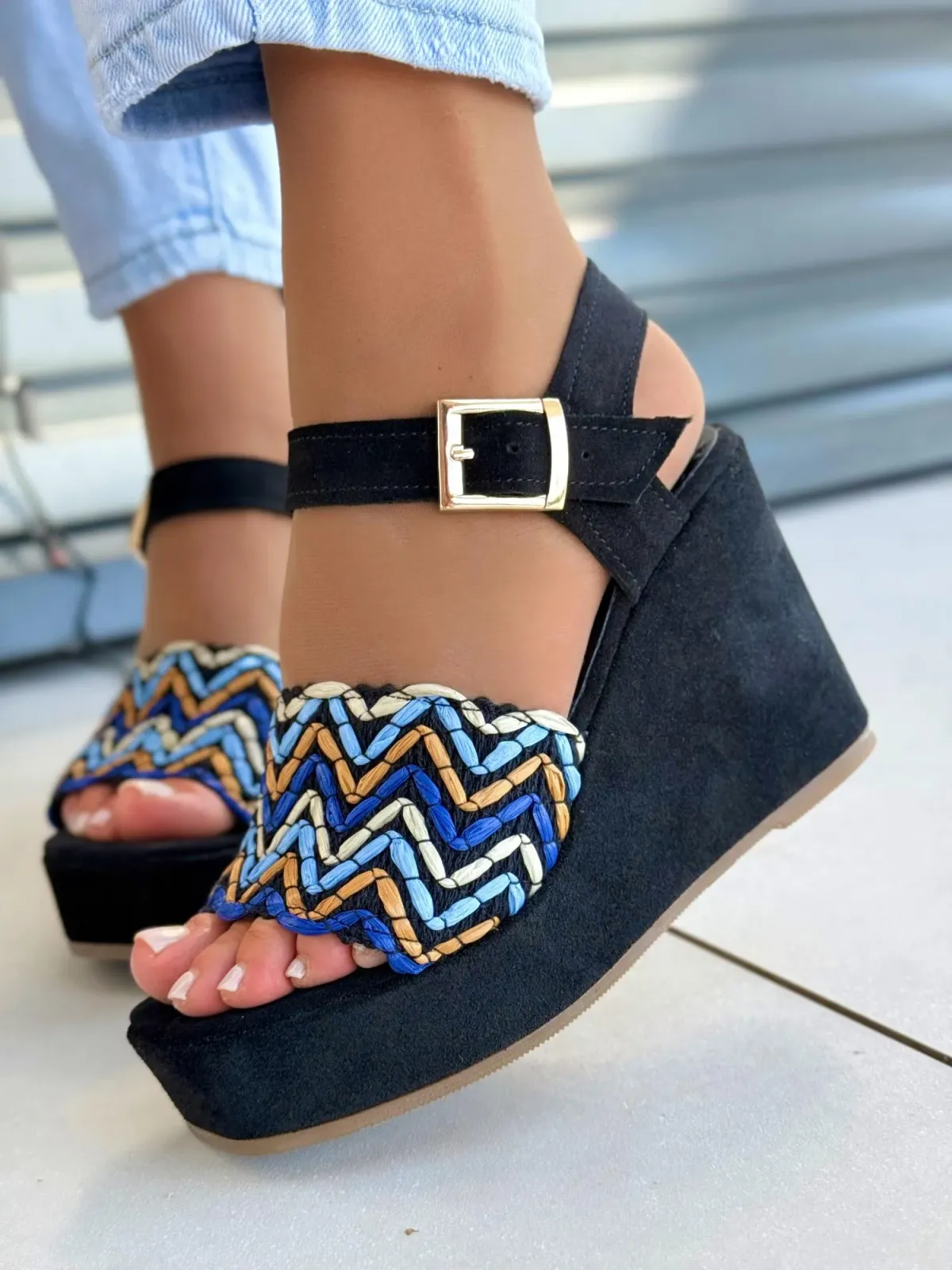 Sandałki damskie OLEKSY ze skóry naturalnej Polskiej produkcji