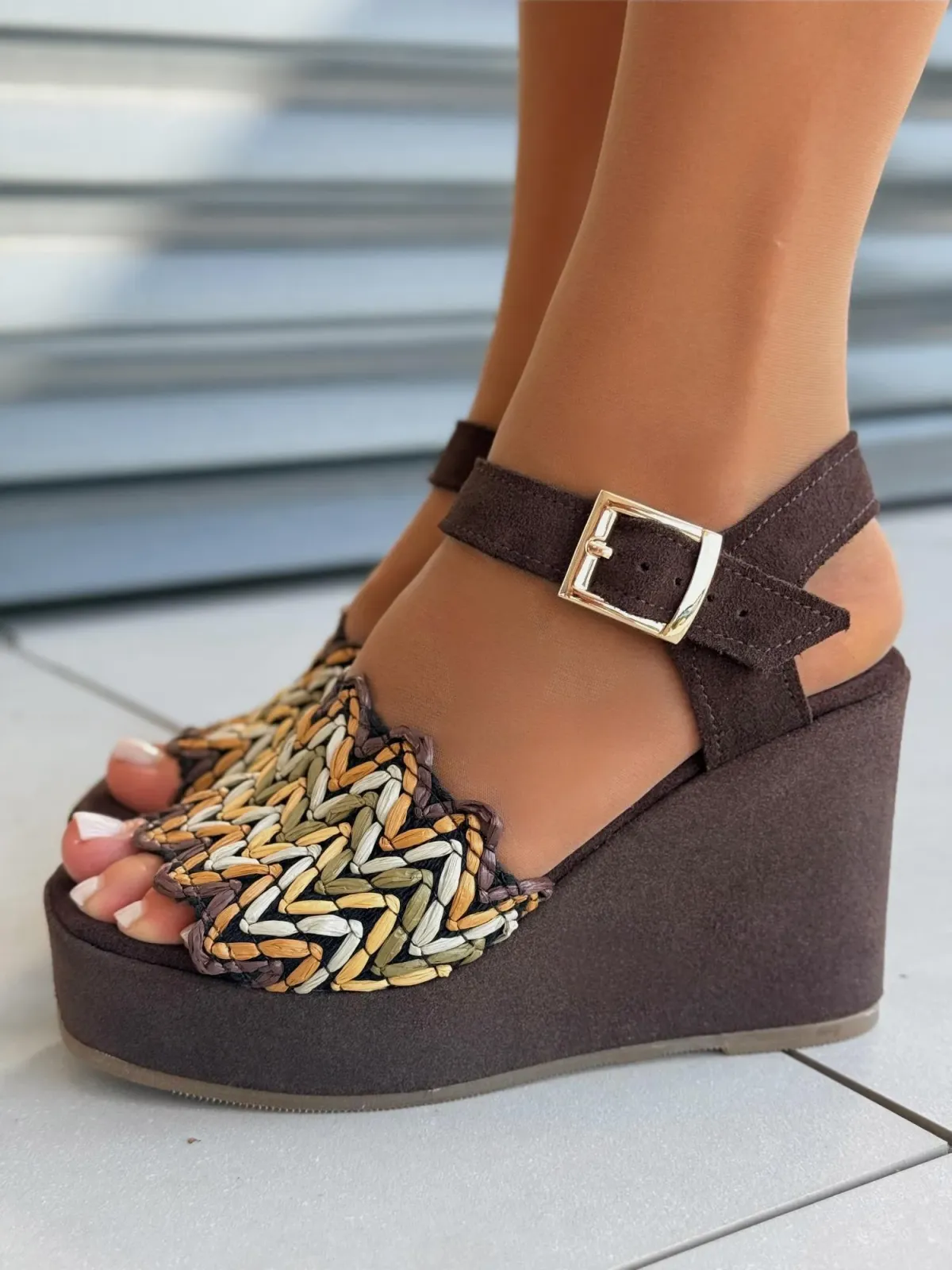 Sandałki damskie OLEKSY ze skóry naturalnej Polskiej produkcji