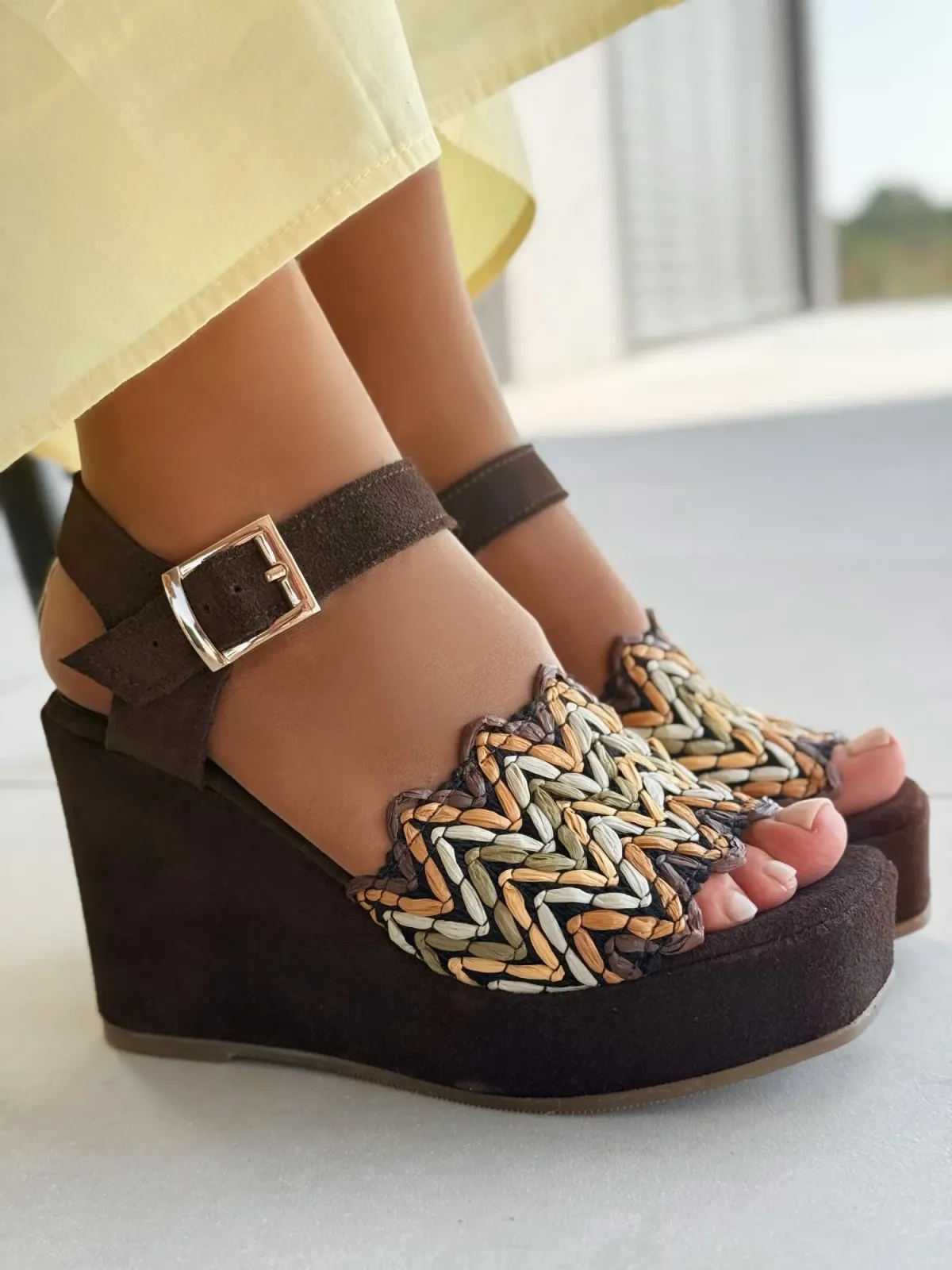 Sandałki damskie OLEKSY ze skóry naturalnej Polskiej produkcji