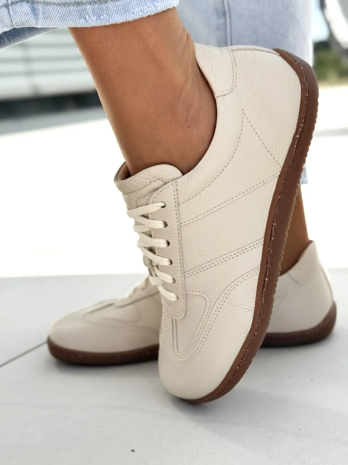 Sneakersy damskie OLEKSY ze skóry naturalnej Polskiej produkcji