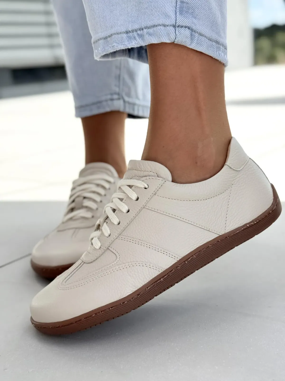 Sneakersy damskie OLEKSY ze skóry naturalnej Polskiej produkcji