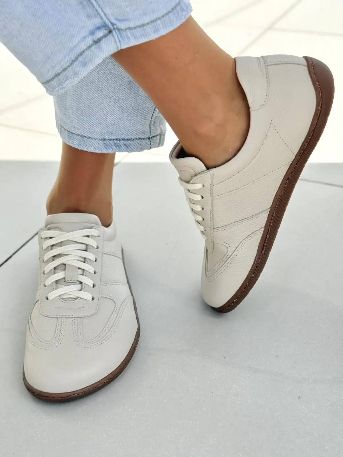 Sneakersy damskie OLEKSY ze skóry naturalnej Polskiej produkcji