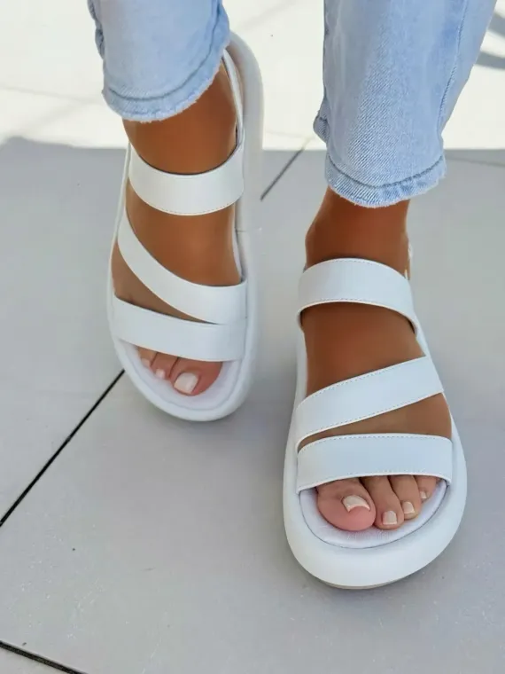 Sandałki damskie OLEKSY ze skóry naturalnej Polskiej produkcji