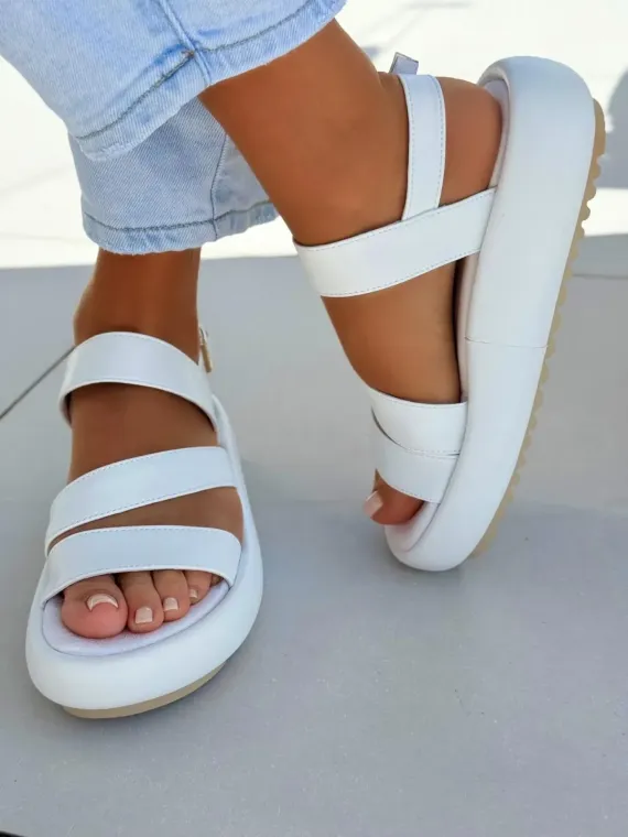 Sandałki damskie OLEKSY ze skóry naturalnej Polskiej produkcji