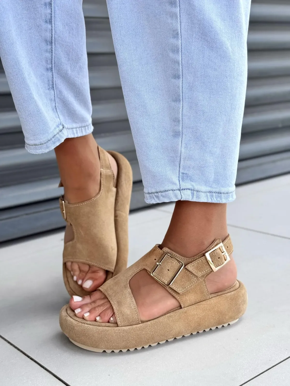 Sandały damskie OLEKSY ze skóry naturalnej Polskiej produkcji