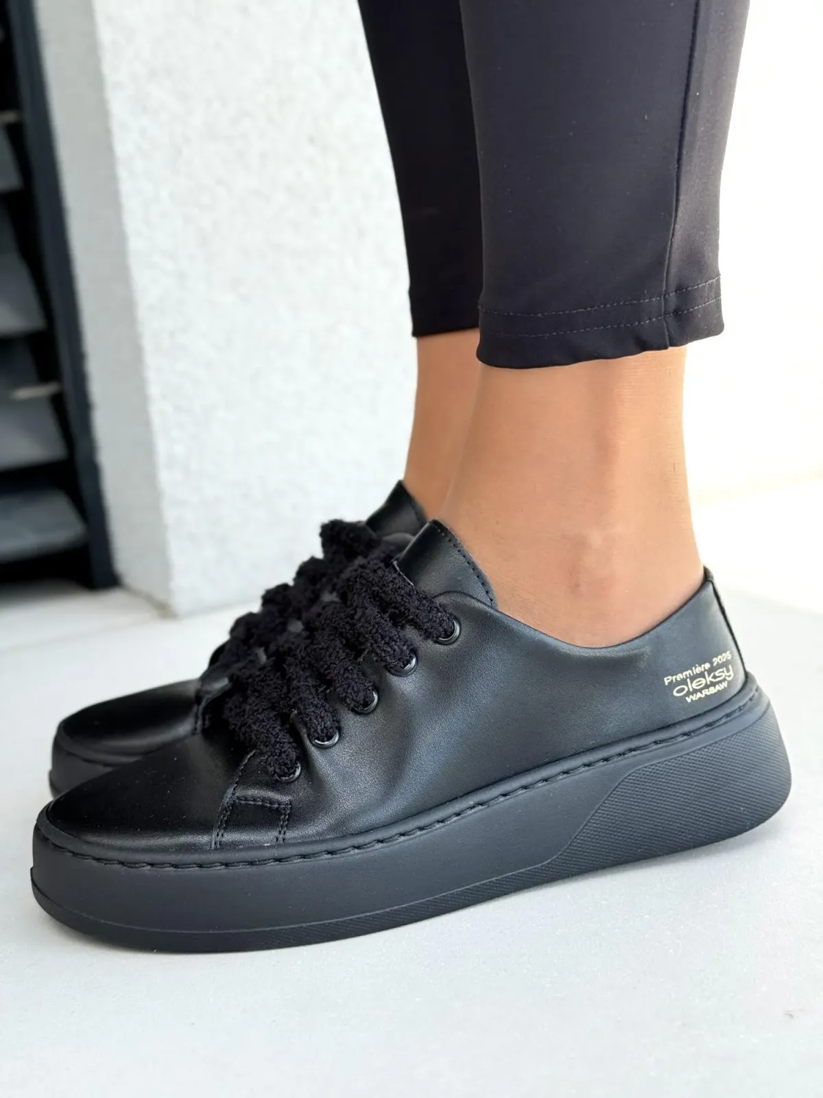 Sneakersy damskie OLEKSY ze skóry naturalnej Polskiej produkcji