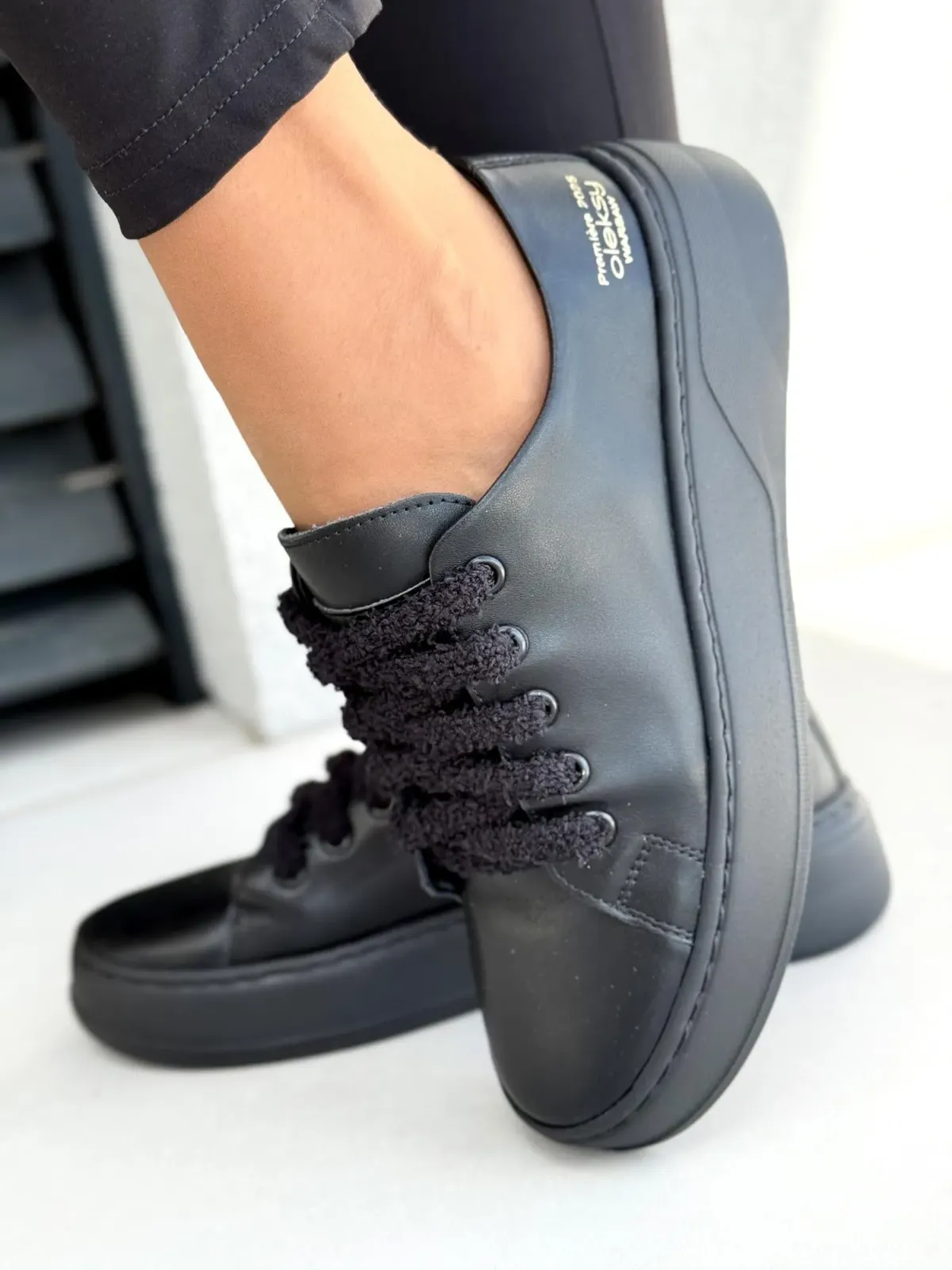 Sneakersy damskie OLEKSY ze skóry naturalnej Polskiej produkcji