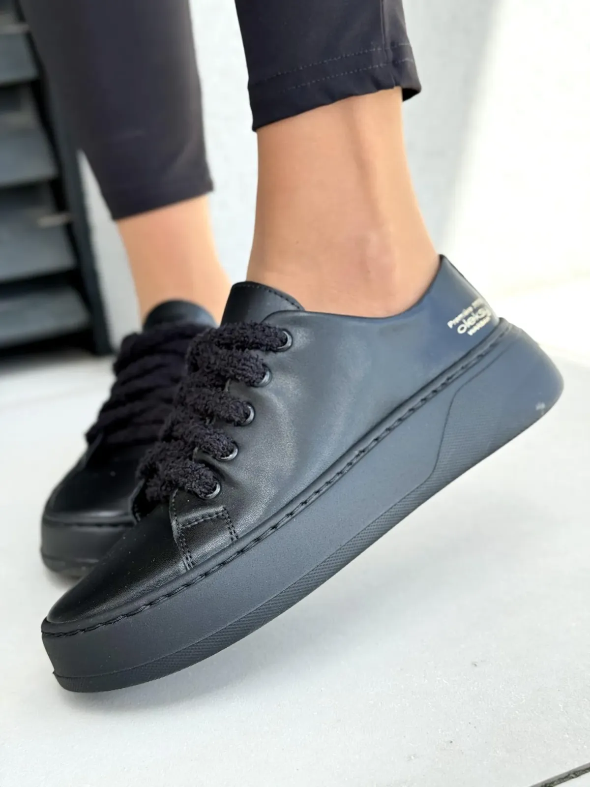 Sneakersy damskie OLEKSY ze skóry naturalnej Polskiej produkcji