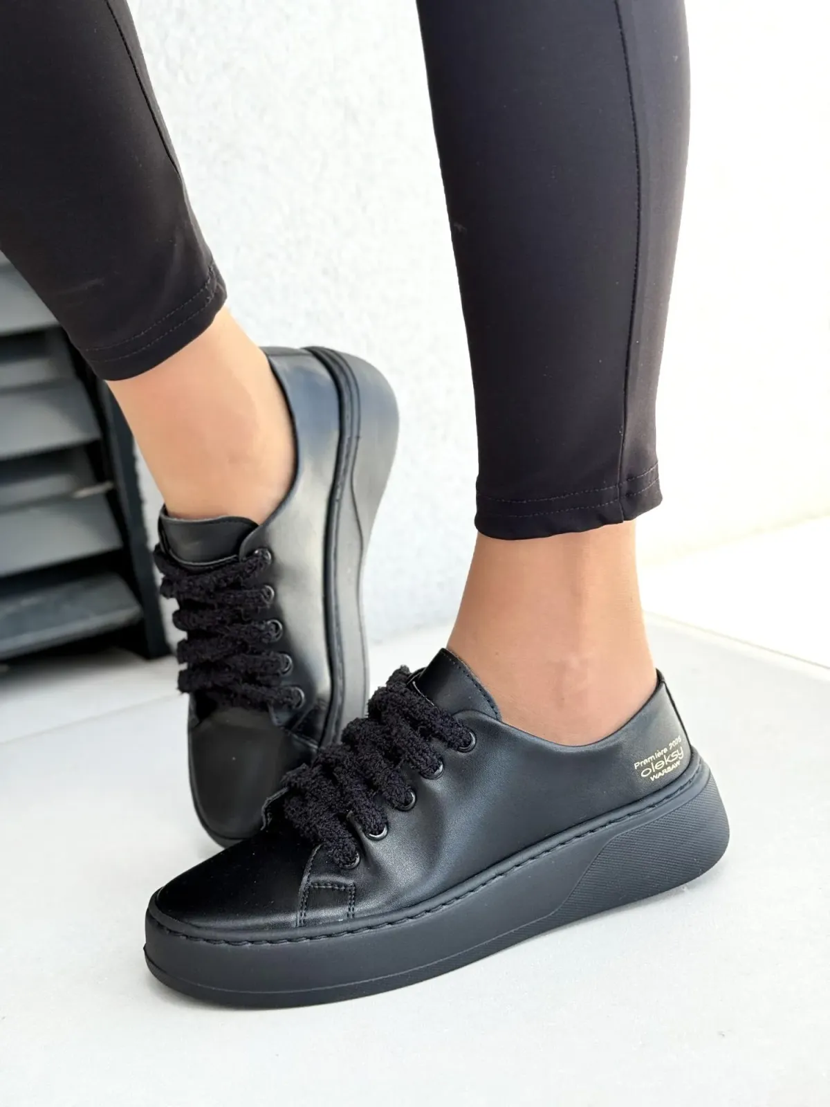 Sneakersy damskie OLEKSY ze skóry naturalnej Polskiej produkcji