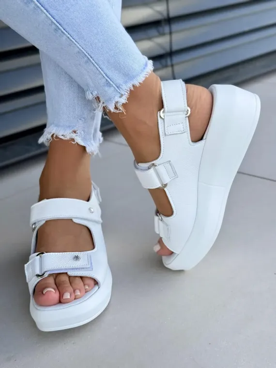 Sandały damskie OLEKSY ze skóry naturalnej Polskiej produkcji