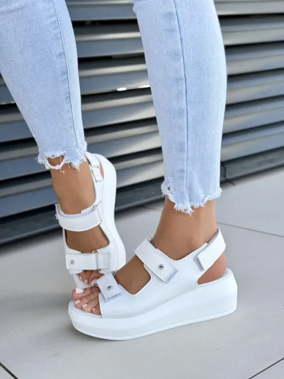 Sandały damskie OLEKSY ze skóry naturalnej Polskiej produkcji