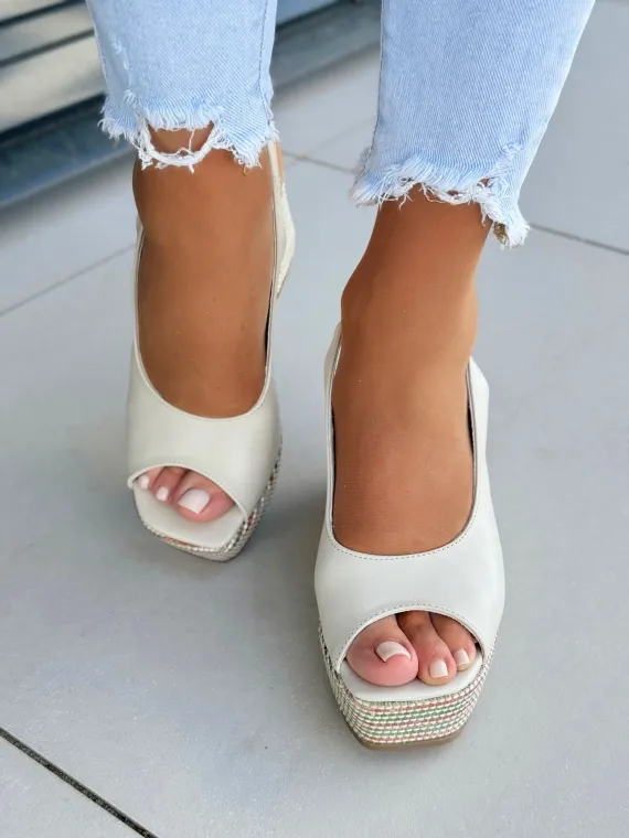 Sandały damskie OLEKSY ze skóry naturalnej Polskiej produkcji