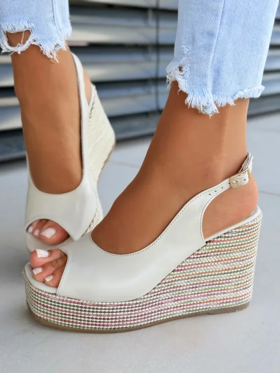 Sandały damskie OLEKSY ze skóry naturalnej Polskiej produkcji